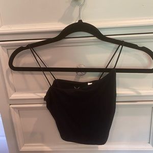 Asymmetrical cropped top